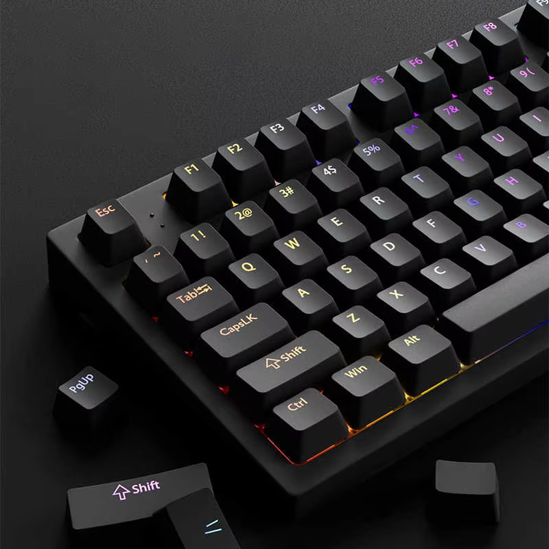 Gaming Accessories Aesthetic - Set di 130+ Tasti Neri Personalizzati