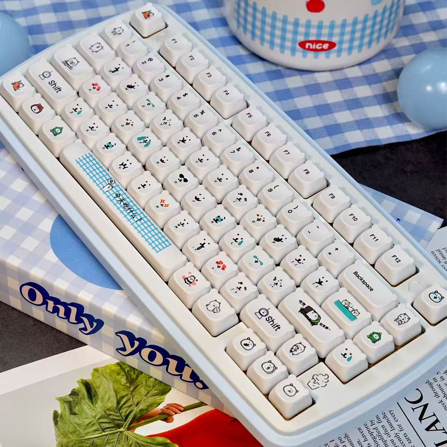 Keycap PBT a forma di orsetto  - Gaming Accessories Aesthetic recensione e prezzo