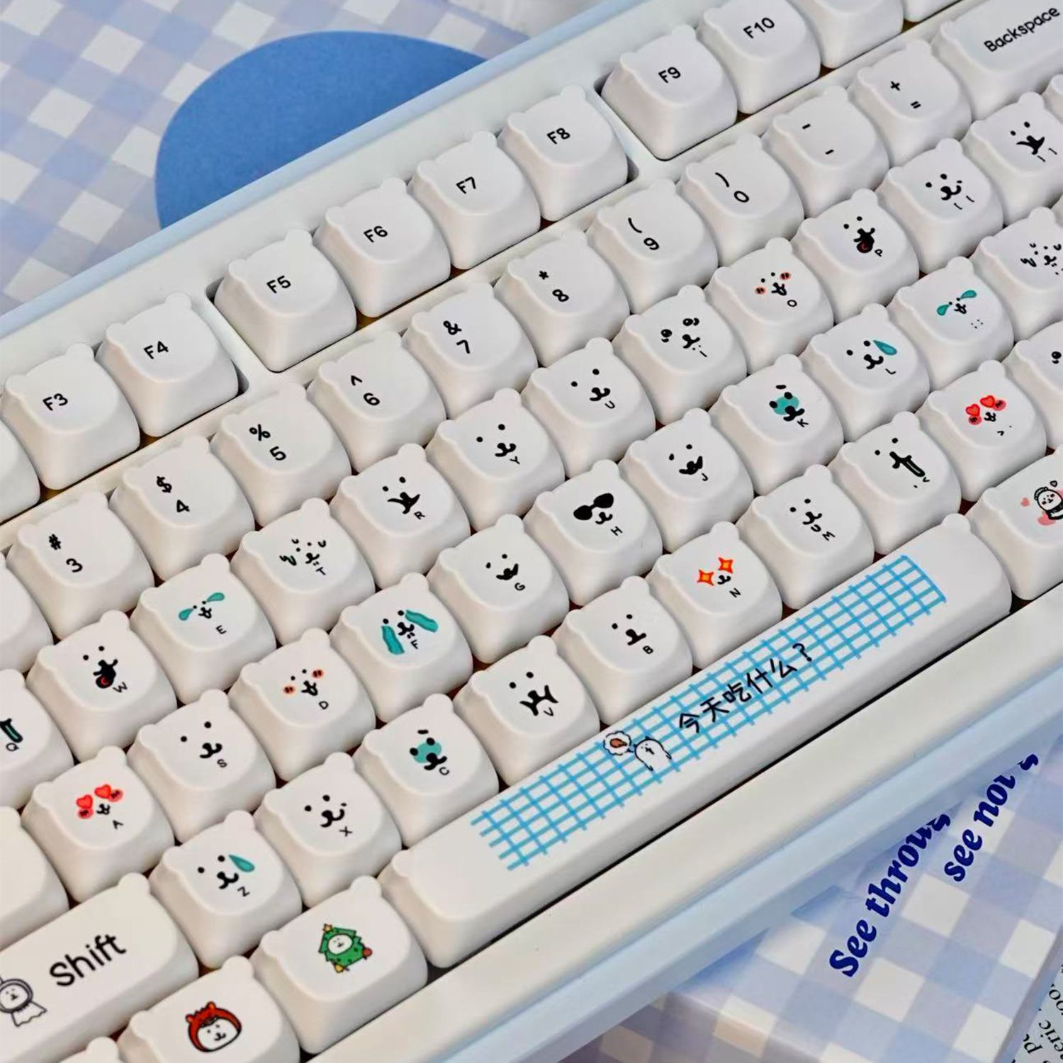 Keycap PBT a forma di orsetto  - Gaming Accessories Aesthetic recensione e prezzo